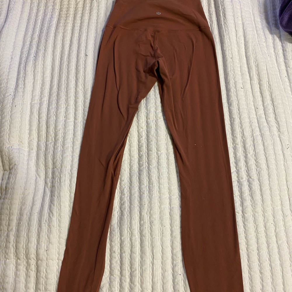 Lululemon leggings. Size 4, and brown/nude color.